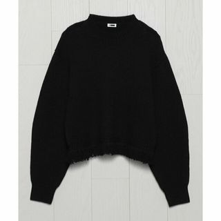 ビューティアンドユースユナイテッドアローズ(BEAUTY&YOUTH UNITED ARROWS)の【BLACK】<H>ウールフリンジ ニットプルオーバー(ニット/セーター)