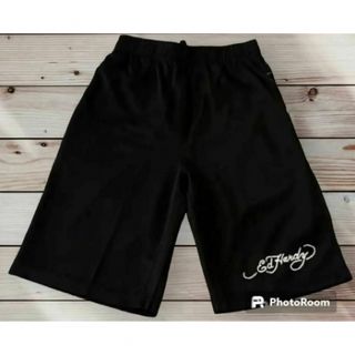 エドハーディー(Ed Hardy)の☆SALE☆Ed Hardy Men's ハーフパンツ Mサイズ BLACK(ショートパンツ)