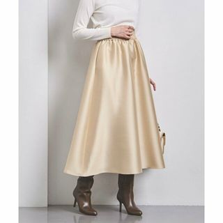 ユナイテッドアローズ(UNITED ARROWS)の【BEIGE】シャイニー フレア ロング スカート(ロングスカート)