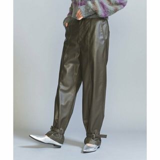 ビューティアンドユースユナイテッドアローズ(BEAUTY&YOUTH UNITED ARROWS)の【OLIVE】フェイクレザー ベルトヘム パンツ(その他)