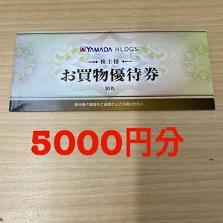 ヤマダ電機株主優待券5,000円分　2024/6/30