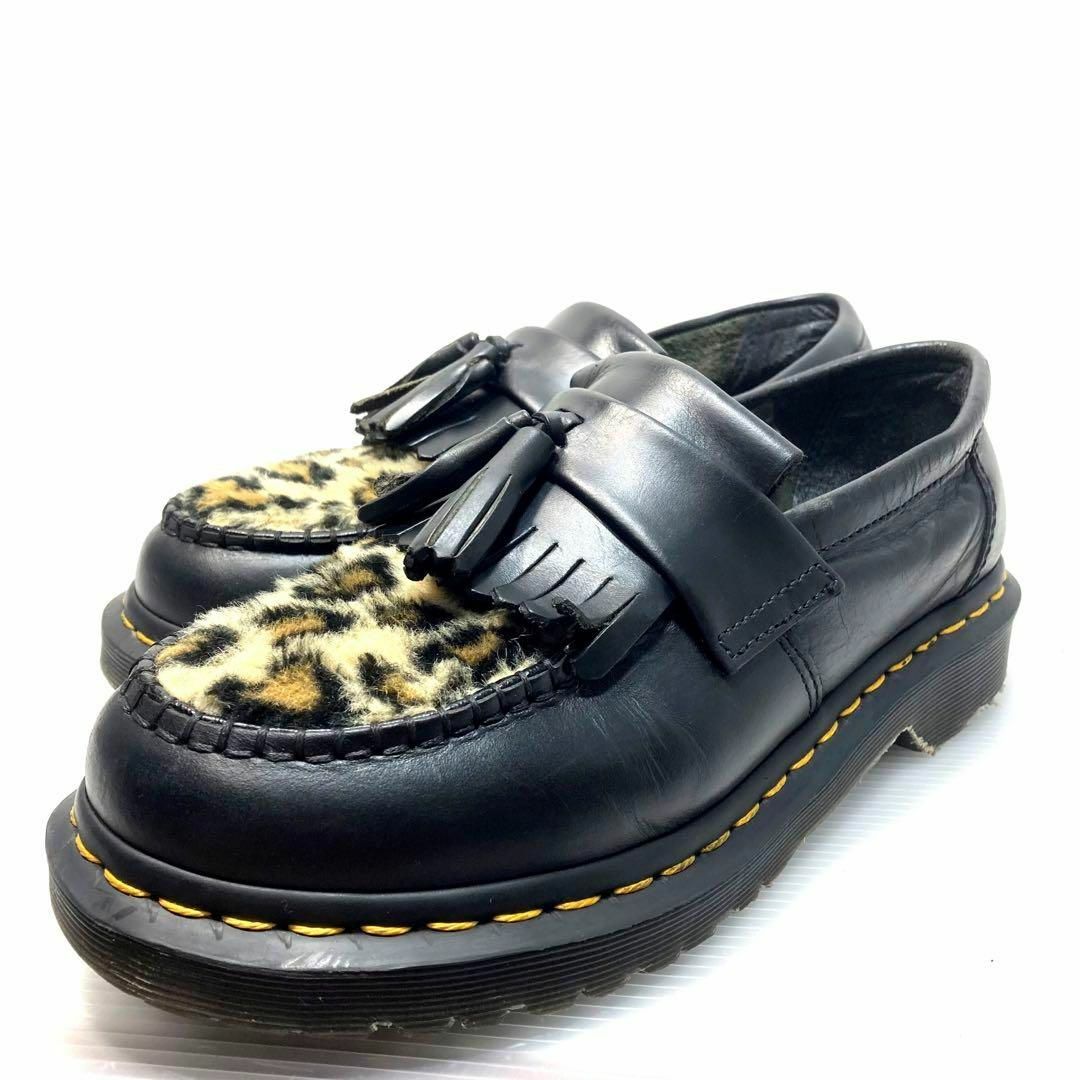 美品】ドクターマーチン タッセル ローファー ADRIAN レオパード 美品】ドクターマーチン タッセル ローファー ADRIAN レオパード