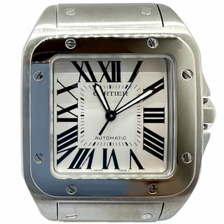 カルティエ(Cartier)のCartier　カルティエ　サントス　100LM　W200737G　自動巻き　AT　オートマチック　ステンレス　SS　シルバー　生活防水　腕時計　時計　ウォッチ　機械式時計　メンズ(腕時計(アナログ))