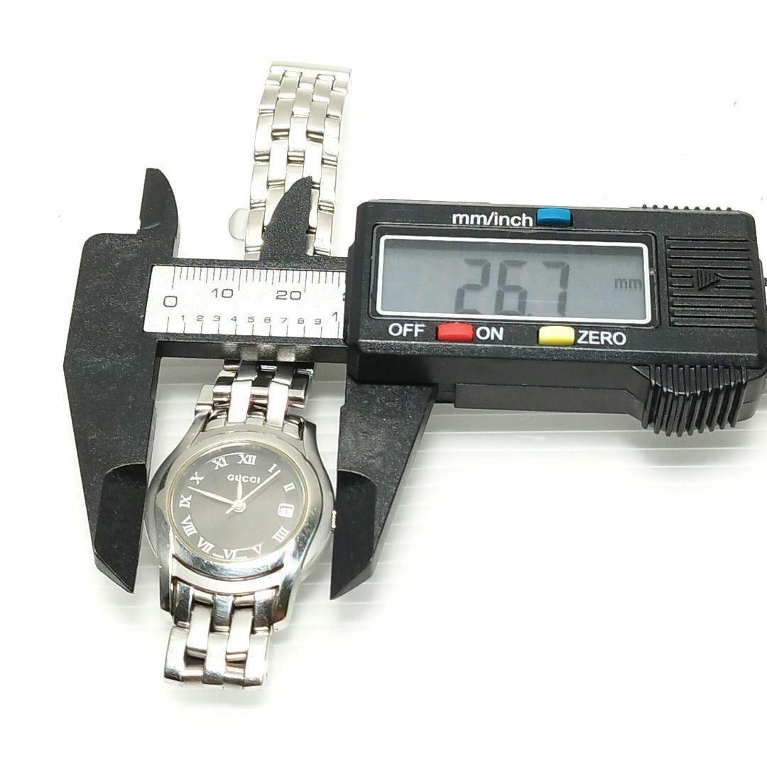 GUCCI - 【稼動品】GUCCI 腕時計 クォーツ 3針 デイト ローマン GUCCI - 【稼動品】GUCCI 腕時計 クォーツ 3針 デイト ローマン