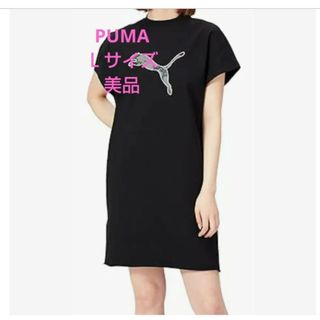 プーマ(PUMA)のPUMAフレンチスリーブ Tシャツ カットソー ワンピース Tシャツ チュニック(ひざ丈ワンピース)