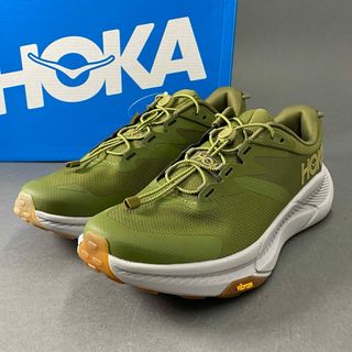 ホカオネオネ(HOKA ONE ONE)の8f6 《未使用保管品》 HOKA ONEONE ホカオネオネ M TRANSPORT トランスポート スニーカー 1123153 28cm グリーン シューズ タグ付き(スニーカー)