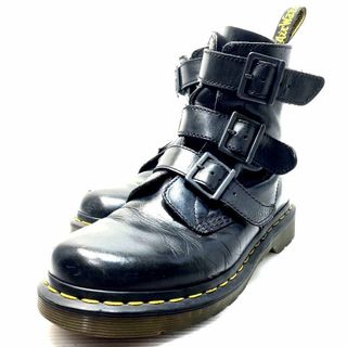 ドクターマーチン(Dr.Martens)の【希少】ドクターマーチン　ブーツ　BLAKE　3連ベルト　サイドジップ　黒(ブーツ)