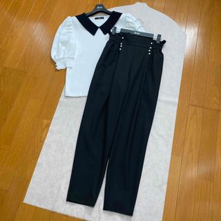 René - 新品 ルネ  ウエストギャザー パンツ 34 ブラック