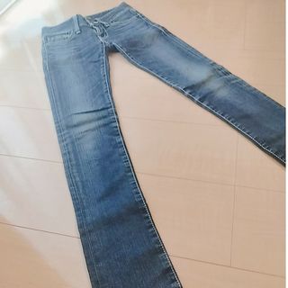 マウジー(moussy)のMOUSSYスキニーデニム24インチ xxs(サロペット/オーバーオール)