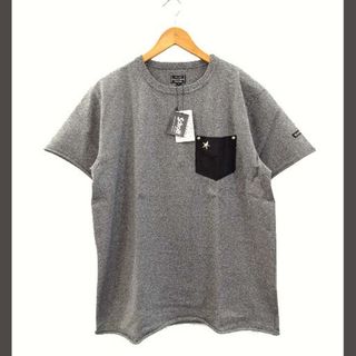 ショット(schott)のショット SCHOTT 鹿革 ポケット Tシャツ ワンスター グレー L(Tシャツ/カットソー(半袖/袖なし))