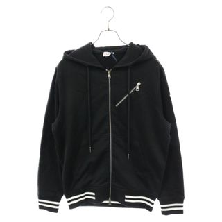 モンクレール(MONCLER)のMONCLER モンクレール ZIP UP CARDIGAN H20918G00048 809KR ジップカーディガン ジップアップパーカー フーディー ブラック(パーカー)