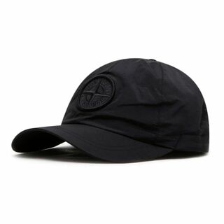 ストーンアイランド(STONE ISLAND)の送料無料 5 STONE ISLAND ストーンアイランド 781599576 V0029 ブラック ベースボールキャップ 帽子 ロゴ 刺繍 男女兼用 size XL(キャップ)