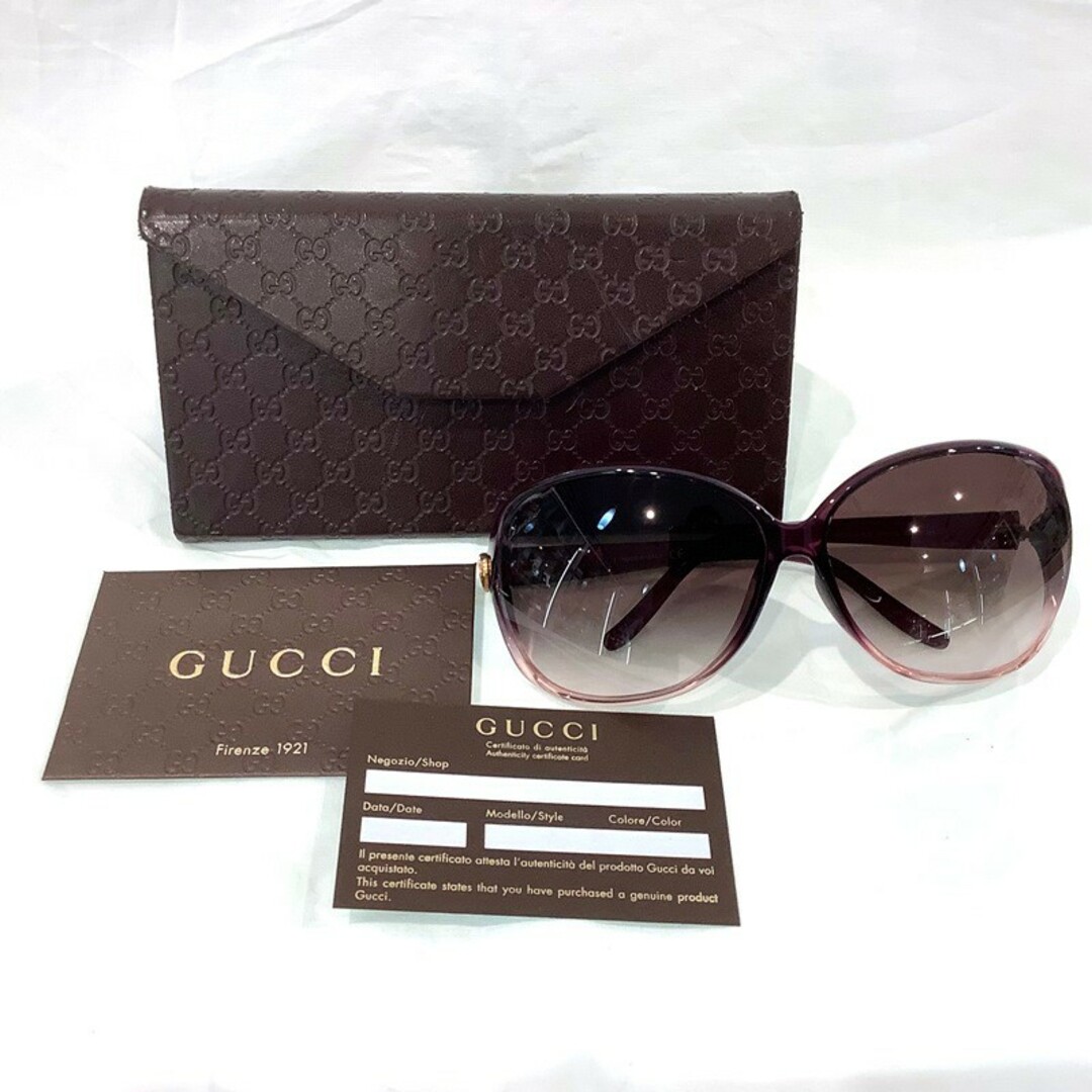 GUCCI グッチ サングラス GG 3525 ラブリーハート 箱有 パープル GUCCI グッチ サングラス GG 3525 ラブリーハート 箱有 パープル