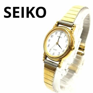 セイコー(SEIKO)の【稼動品】SEIKO 腕時計　SPIRIT　クォーツ　3針　オーバル　ゴールド(腕時計)