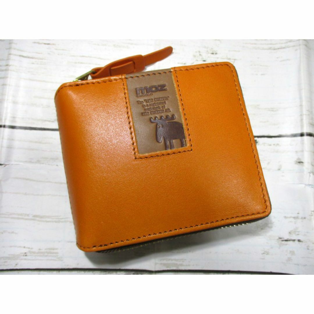 moz - 新品 財布 レディース 二つ折り ラウンド moz モズ バイカラーシリーズ