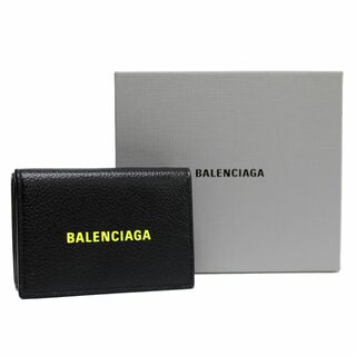 バレンシアガ(Balenciaga)の送料無料 8 BALENCIAGA バレンシアガ 594312 1I313 ブラック 3つ折り財布 小銭入れ付き(財布)