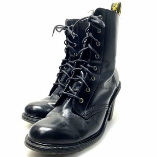 ドクターマーチン(Dr.Martens)の【美品】ドクターマーチン　ブーツ　SADIE　8ホール　サイドジップ　黒(ブーツ)