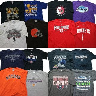 古着卸 まとめ売り プロチーム 半袖Tシャツ 16枚セット (メンズ L ) NFL NBA レイカーズ ナイキ MT3875(その他)