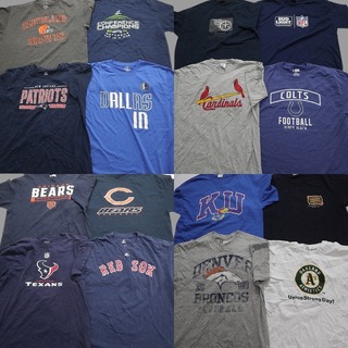 古着卸 まとめ売り プロチーム 半袖Tシャツ 16枚セット (メンズ XL ) NFL MLB レッドソックス カージナルス MT3868(その他)