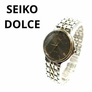 セイコー(SEIKO)の【稼動品／美品】SEIKO 腕時計　ドルチェ　3針　ローマン　ラウンド　シルバー(腕時計(アナログ))