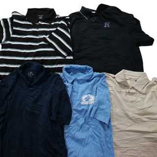 古着卸 まとめ売り ポロシャツ 21枚セット (メンズ S /M /L ) カラーMIX イエロー 無地 ワンポイント 総柄 MT3958(ポロシャツ)