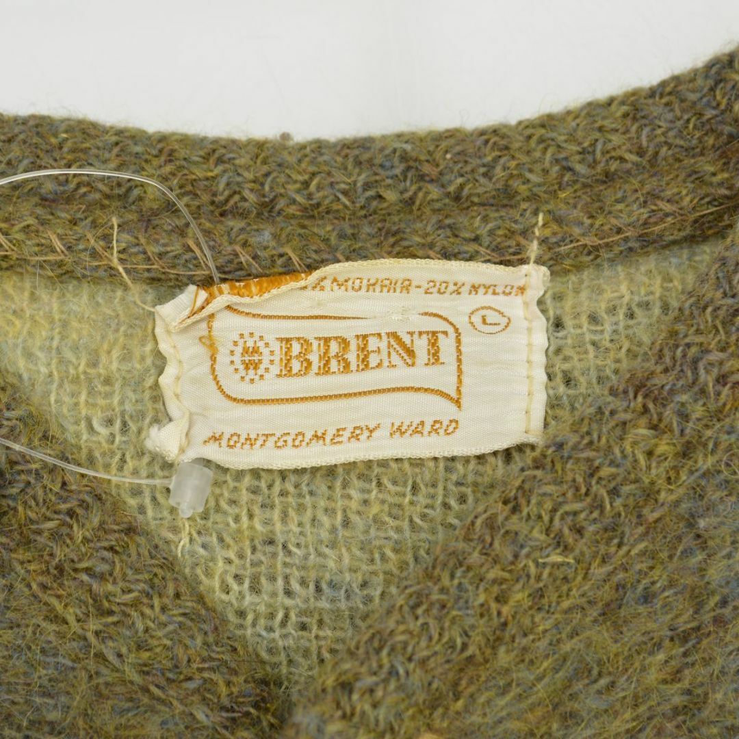 BRENT】60s モヘア混ニット長袖カーディガンの通販 by ブランド BRENT】60s モヘア混ニット長袖カーディガンの通販 by ブランド