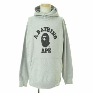 アベイシングエイプ(A BATHING APE)の【ABATHINGAPE】90〜00s カレッジロゴ スナップスウェットパーカー(パーカー)