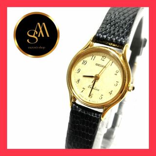 セイコー(SEIKO)の【稼動品／美品】SEIKO　腕時計　エクセリーヌ　3針　ラウンド　ゴールド(腕時計)