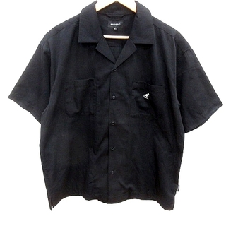 カンゴール(KANGOL)のカンゴール KANGOL シャツ ステンカラー 五分袖 L 黒 (その他)