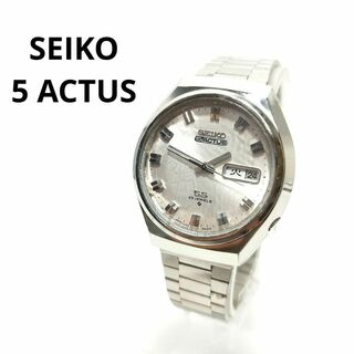 セイコー(SEIKO)の【稼動品】SEIKO 腕時計　アクタス　SS　23石　3針　デイト　ラウンド(腕時計(アナログ))