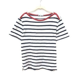 ユナイテッドアローズグリーンレーベルリラクシング(UNITED ARROWS green label relaxing)のグリーンレーベルリラクシング Tシャツ 半袖 ボートネック ボーダー S 白(Tシャツ/カットソー(半袖/袖なし))