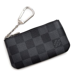 ルイヴィトン(LOUIS VUITTON)のルイ ヴィトン カードキーケース ポシェット クレ フック付き コインケース 小銭入れ 財布 ダミエグラフィット ブラック 黒 シルバー金具 N60155 箱付 LOUIS VUITTON（新品・未使用品）(コインケース/小銭入れ)