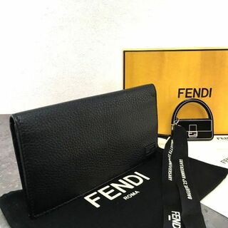 フェンディ(FENDI)の極美品 FENDI 長財布 7M0264 バケット ブラック 451(財布)