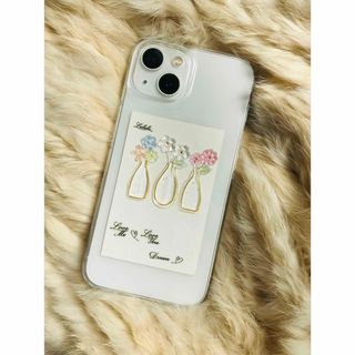 お花のiPhoneケース　フラワー　花瓶(iPhoneケース)