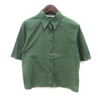 ナラカミーチェ NARA CAMICIE シャツ 半袖 1 緑 グリーン /MS(シャツ/ブラウス(半袖/袖なし))