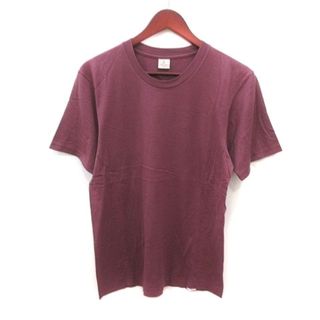 トラサルディ(Trussardi)のトラサルディ Tシャツ カットソー クルーネック 半袖 M 紫 パープル(Tシャツ/カットソー(半袖/袖なし))