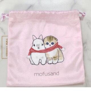 mofusand - モフサンド 巾着 ピンク