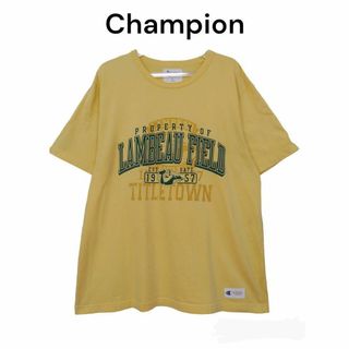 Champion　チャンピオン　古着　半袖　Tシャツ　LAMBEAU FIELD(Tシャツ/カットソー(半袖/袖なし))