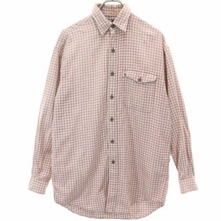 ポロバイラルフローレン チェック 長袖 シャツ Ｍ ブラウン系 Polo by Ralph Lauren メンズ(シャツ)