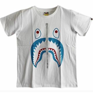 アベイシングエイプ(A BATHING APE)のBAPE 半袖Tシャツ レディース ホワイト シャーク XSサイズ(Tシャツ(半袖/袖なし))