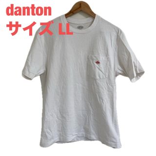 ダントン(DANTON)のdanton ダントン　Tシャツ　ホワイト　サイズ42 LL(Tシャツ/カットソー(半袖/袖なし))