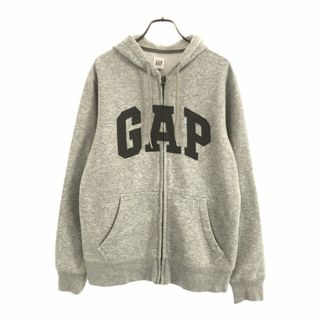 ギャップ(GAP)のギャップ 長袖 スウェット ジップパーカー XS グレー GAP ビッグロゴ 裏起毛 メンズ(パーカー)