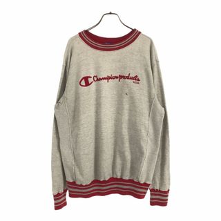 チャンピオンプロダクツ 90s 日本製 長袖 スウェット トレーナー M グレー Champion products オールド ヴィンテージ メンズ(スウェット)