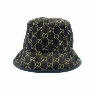 Gucci - グッチ GUCCI ■  【 576371 3HAF8 】 GG ロゴ デザイン デニム バケット ハット 帽子　w19128