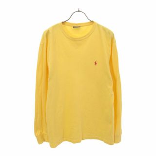 ポロバイラルフローレン 長袖 Tシャツ S イエロー系 Polo by Ralph Lauren ロンT メンズ(Tシャツ/カットソー(七分/長袖))