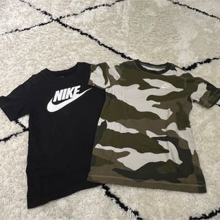 NIKE - NIKE ナイキ　オシャレ　カモ柄　Tシャツ130 美品　ブラックT付き