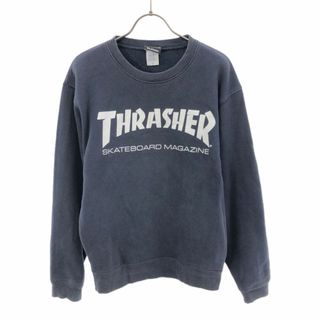 スラッシャー(THRASHER)のスラッシャー 長袖 トレーナー M ネイビー THRASHER 裏起毛 スウェット メンズ(スウェット)