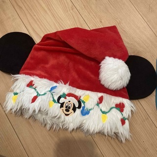 ディズニー(Disney)のディズニーリゾート　ファンキャップ　クリスマス2019    ミッキー　サンタ帽(キャラクターグッズ)