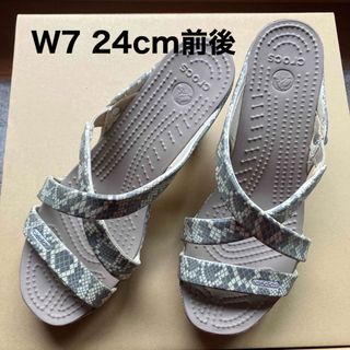 クロックス(crocs)のクロックス   サイプラス Ⅳ サンダル　ヒール　ミュール　W7 (サンダル)