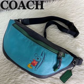 COACH - 人気♡限定品♡ディズニーコラボ♡美品♡COACH コーチ レザー ボディバッグ